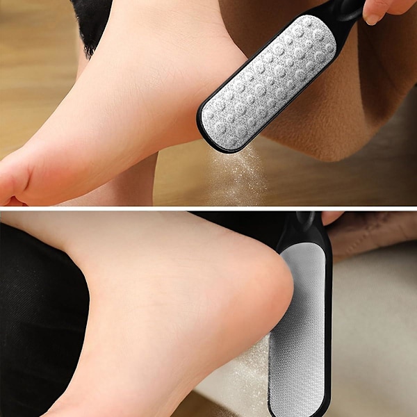Fodrasp Pedicure Fodrasp, Fodfil Professionel Fodfil Fodfil, Forskellige Grader af Slid på Begge Overflader, Fjerner Død Hud, Skridsikker Ha