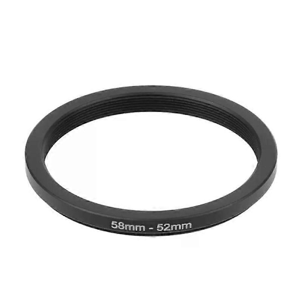 58mm til 52mm Metal Step Down Ringe Linse Adapter Filter Kamera Værktøj Tilbehør Ny L21D