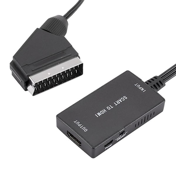 Scart-HDMI-muunnin, korkean resoluution ääni- ja videoyhteensopiva adapteriliitäntä