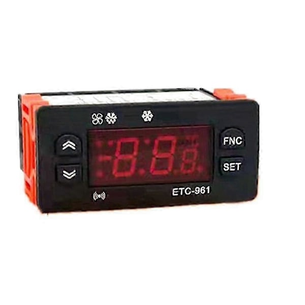 Etc-961 Termostat Temperaturkontroller Fuktighetskontroll Termometer Hygrometer Kjøling