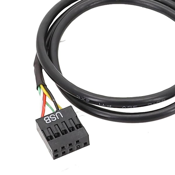 USB 9-nastainen uros - Emolevä USB C -uros -sovitinjatkokaapeli Type C -kaapeli