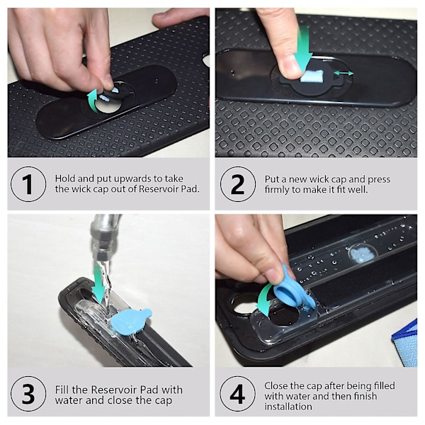 Dele til Pro-Clean Reservoir Pad til Braava 380 380T MINT5200 Mint 4200A Mint4205 Mint5200C Gulv