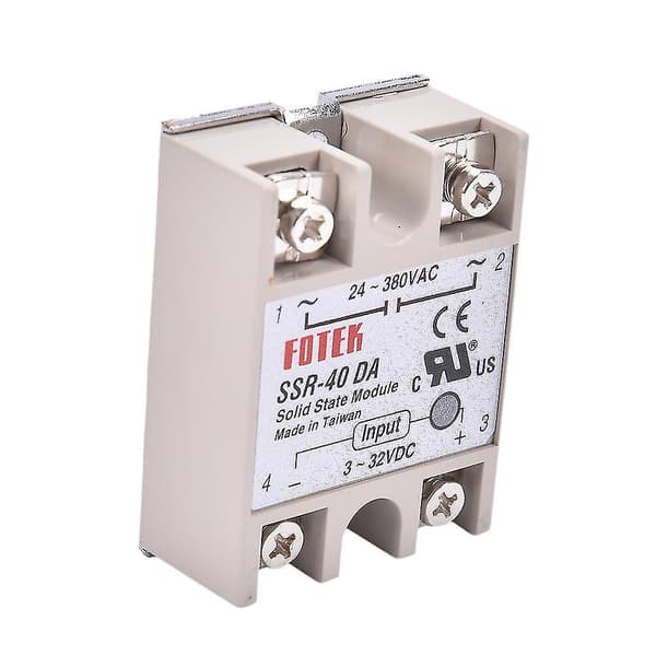 Industriell Solid State Relä Ssr 40a Med Skyddsflagga Ssr-40da 40a Dc Control Ac Shytmv