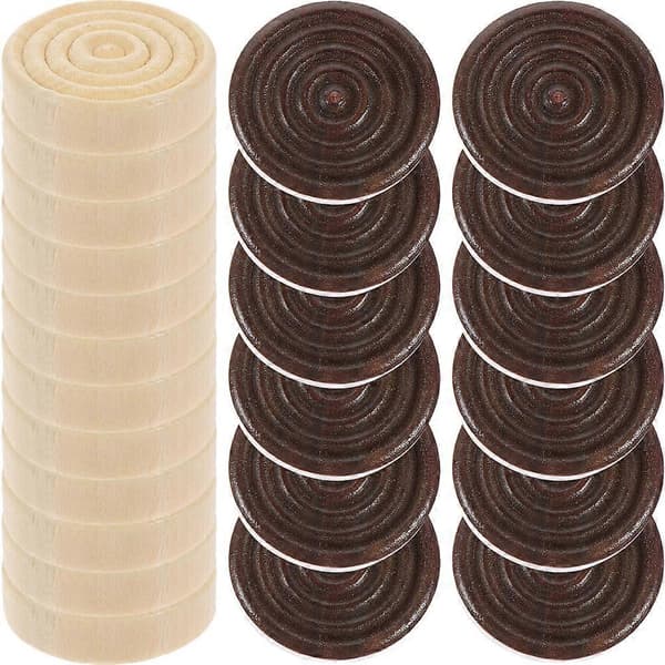 24 stk. Backgammon Sjakkbrikker i Tre, Brikker, Brettspilltilbehør 2024THO