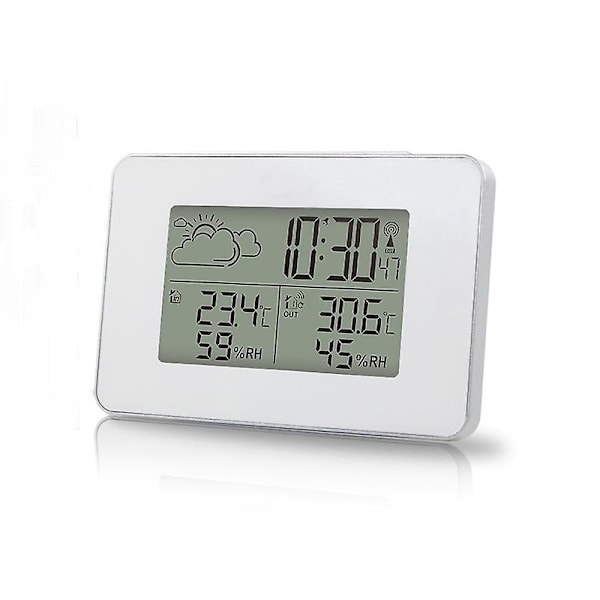 Trådlös väderprognos väckarklocka LCD digital skärm utomhus hem väderprognos sensor klocka