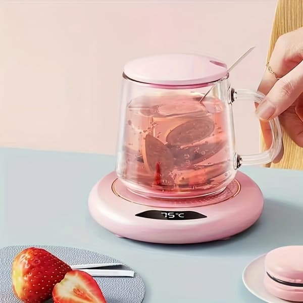 Cup Warmer - Mug Warmer - Coffee Warmer - Heated Coaster - Coffee Warmer - Coffee Cup Warmer - Cup Warmer - USB - Cup Warmer - Pink