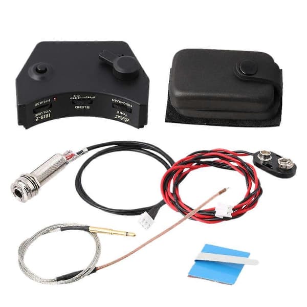 IRIS-2 Lydhull Kontroll Preamp Gitar Pickup Piezo Pickup System for Akustisk Folkegitar
