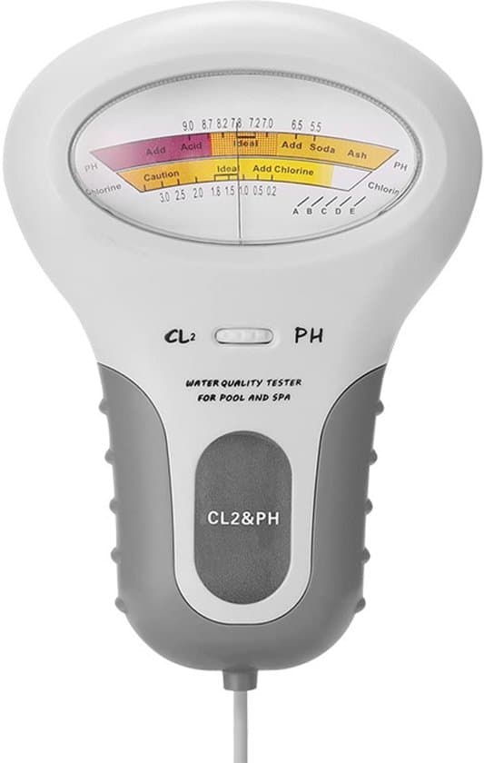 Water Quality Analyzer, Digital Chlorine and pH - Cl2 Tester, for Swimming Pools, Hot Water Quality Analyzer with Probe, for Home Pools...