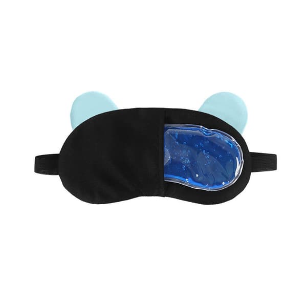 Søt sovemaske med øyne og ører - øyemaske for søvn, grå