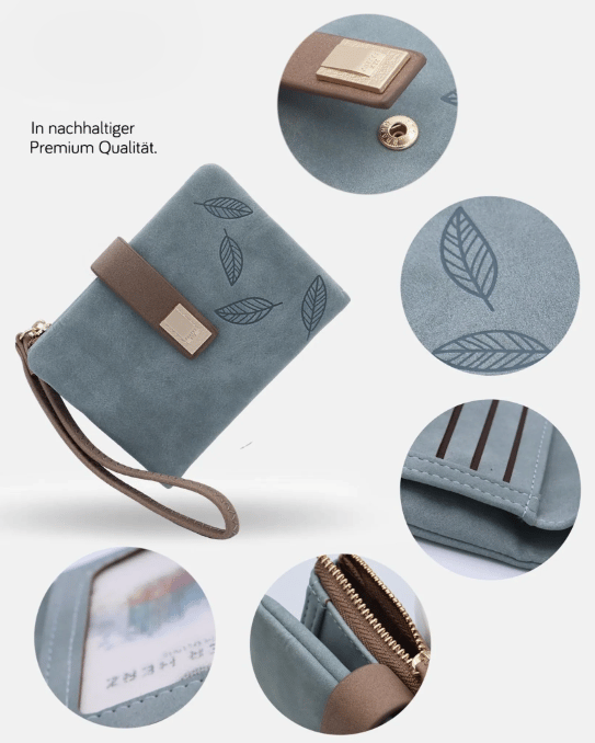 Women's Wallet - Made of Vegan Leather, Soft and Compact, Very Practical, with Multiple Card Slots.