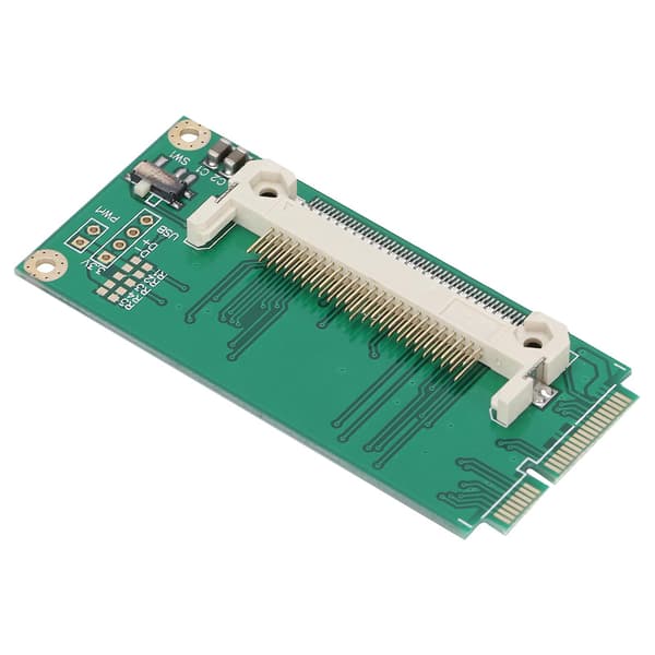 CF-kortkonverter, bærbar grøn PCB PCIE Riser-kort kompatibel med Windows3.1/Win7/Win8/Vista/NT4/98SE/Linux-YM