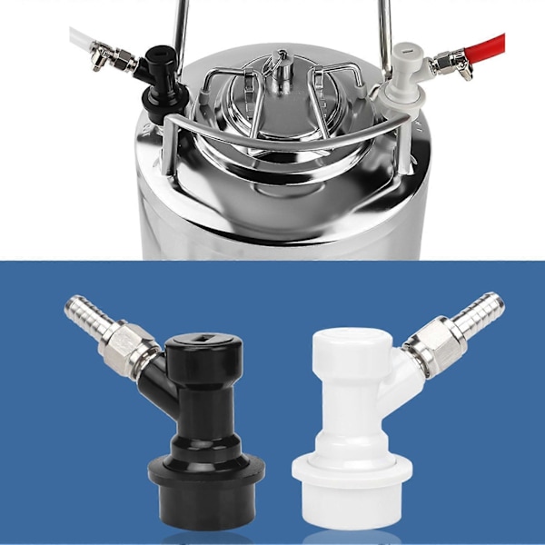 4 STK Gevind Ball Lock Keg Fittings Plastik Konnektor med Adapterklemme