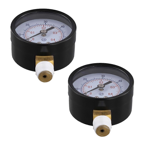 2 stk. ECX270861 Filtermanometer for Hayward Pro Series Sandfilter Modell 1/4 tomme NPT Bassengmanometer