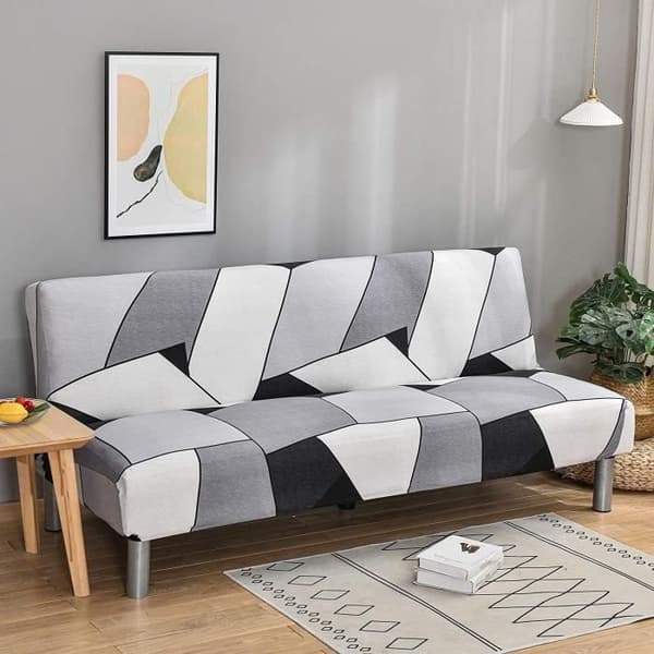 3-seters sofatrekk, sofatrekk til sammenleggbar benk uten armlener 180-210 cm