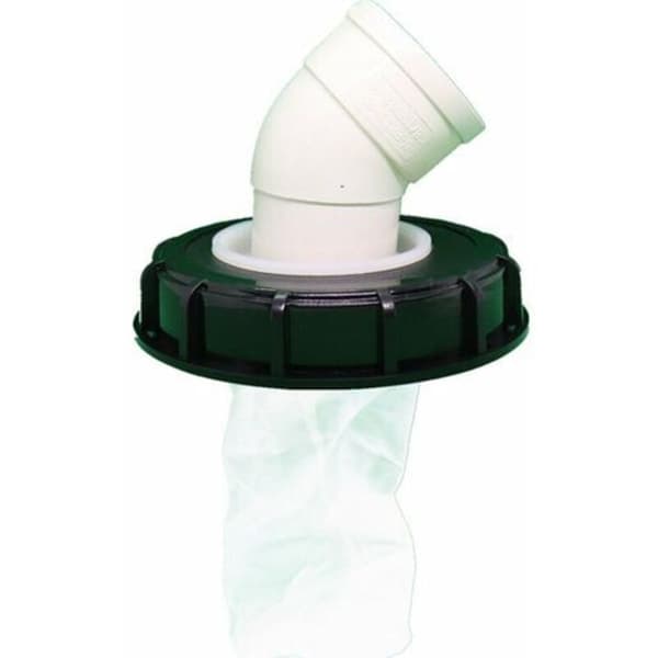 IBC-lock med nylonfilter, 1000L IBC-tankfilterlock, IBC-lock med ventil för IBC-regnvattentank