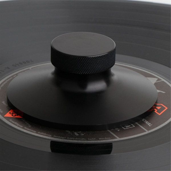 Audio LP Vinyylilevysoittimen Paino Kiinnike Stabilisaattori Tärinänvaimennin Vaakatasolla Musta