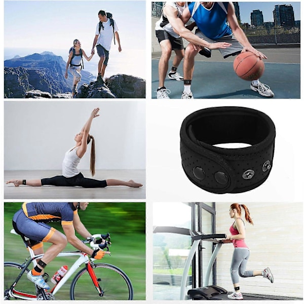 2-pack Sportband fotleds-stegräknare, löpning fitness race walking tracker