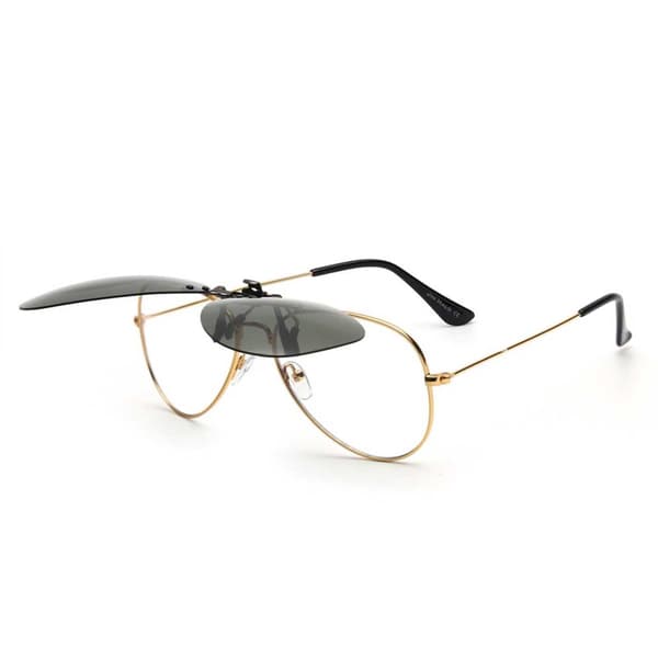 Clip-on Aviator Solbriller Pilotbriller Grøn