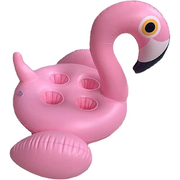 Oppustelig Flydende Drikkeholder, Flamingo Underlag Kopholdere med 4 Huller