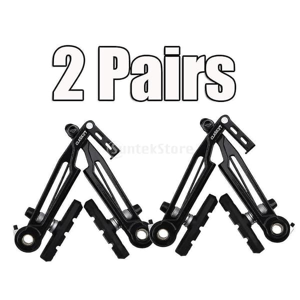 2 par V-bremse sæt udskiftning lang arm til for-/baghjul sort