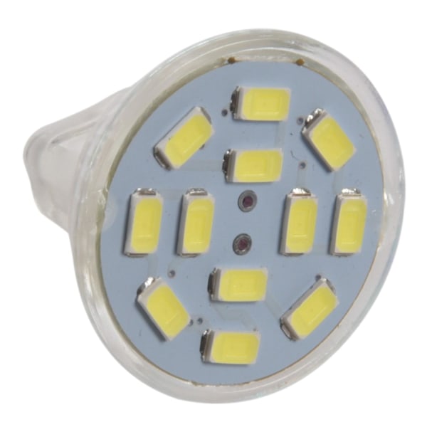 6W GU4(MR11) LED-spotlight MR11 12 SMD 5730 570 DC 12V, Vit