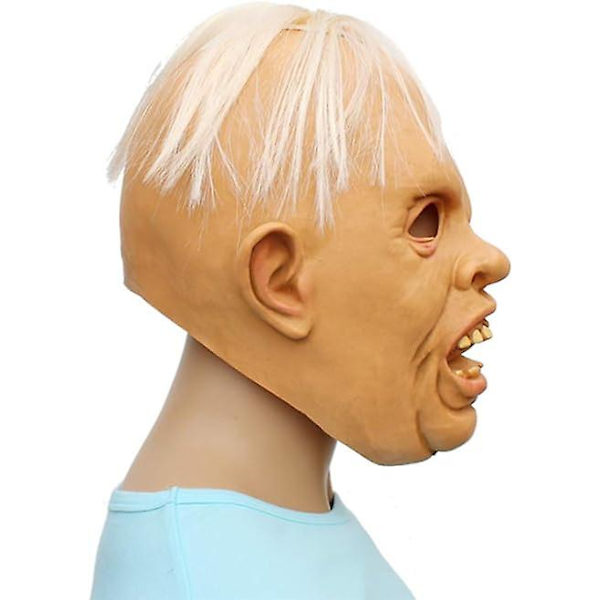 Halloween Mask Nyhet Latex Läskig Skräck Sloth Mask Make Up Festdräkt