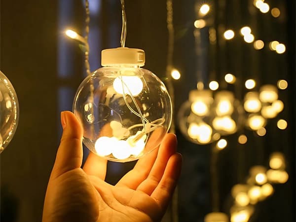 Star String Lights 138 LED - Warm White IP44 Christmas Decoration