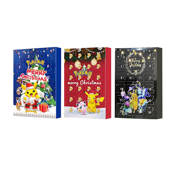 24 stk. Julekalender med blinde bokse - Fantastiske detaljer og lyse farver - Julepynt