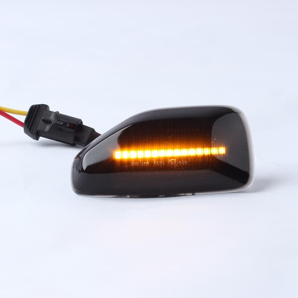 2 stk LED Dynamisk Sidemarker Blinklys Røgfarvet LED Blinklys til Duster MK2 II MK2