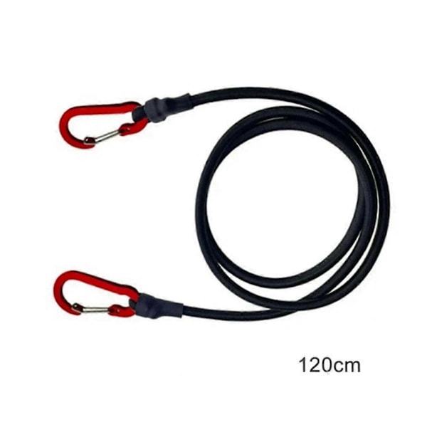 4 stk. Elastisk Teltsnor til Udendørs Camping Vandreture Bagage Bindesnor Strækrem Camping Tilbehør 120cm