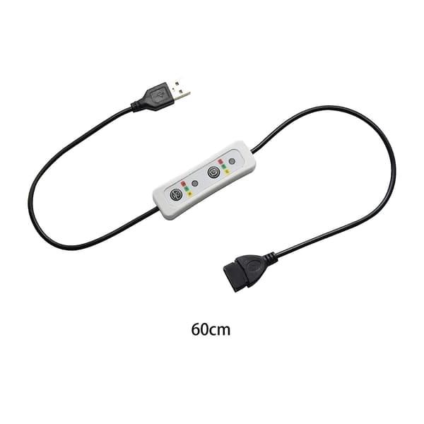 USB Timer Switch Forlængerkabel 60cm Strømforsyningsledning til Bordlampe Lys