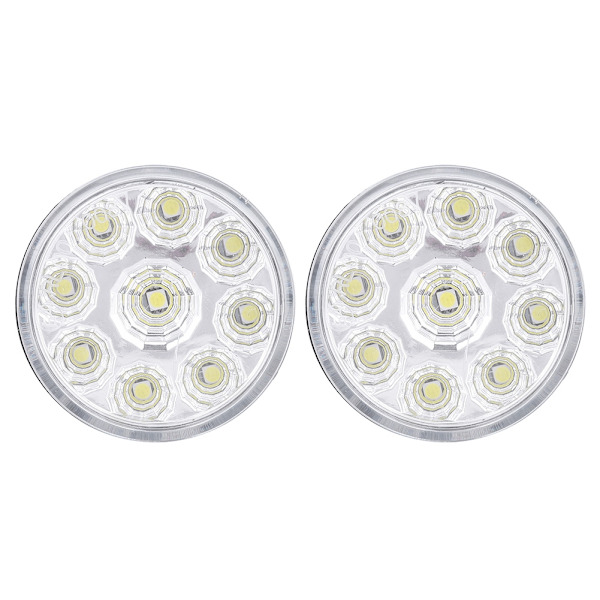 5050 9LED Rundt Tåkelys Dagslys DRL Universal for Bil