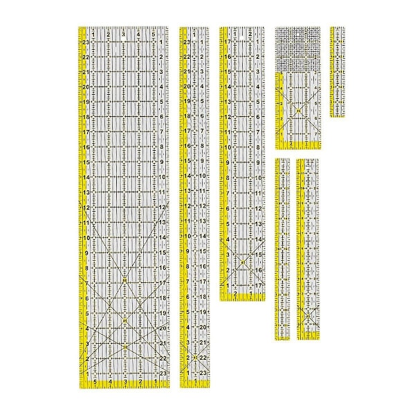 Tilkkutyöviivain Akryylinen tilkkutyöviivain helppoon ja tarkkaan kankaan ja paperin leikkaamiseen, tilkkutöihin ja ompeluun
