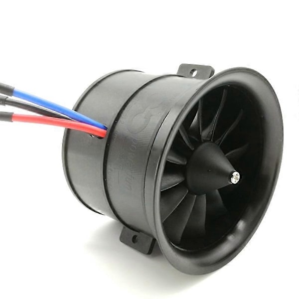 POWERFUN 70mm 12 Kanalfläkt EDF-enhet med 4S 3400KV Borstlös Motor för RC Flygplan