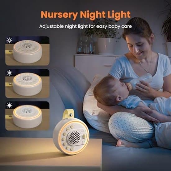 Portable Sleep Aid with Night Light - Noise - Sleep Aid - Sleep Device -