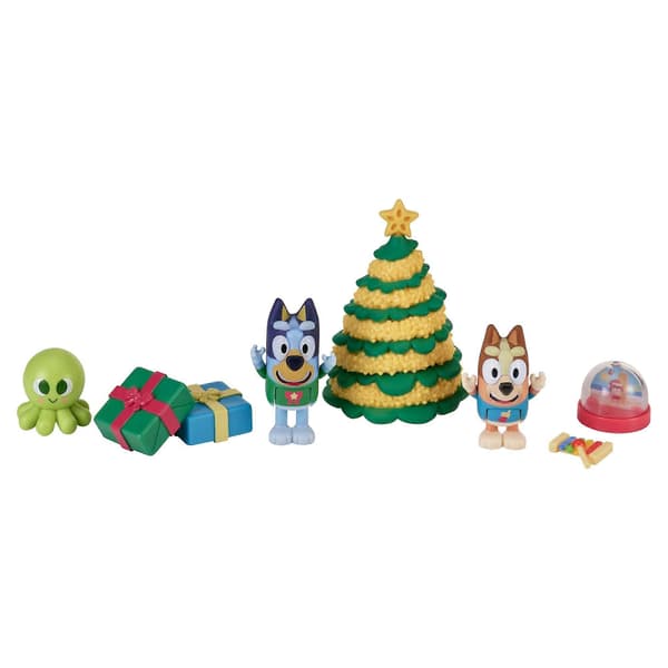 Julekalender med blinde bokser - Bluey hundedesign