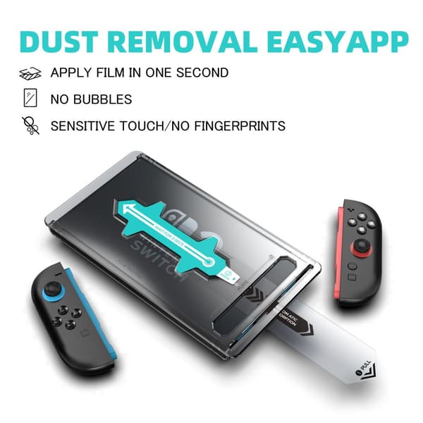 Crystal Clear Tempered Screen Protector for Nintendo Switch 2 – 9H Scratch-Resistant Glass with Easy, Bubble-Free Installation and Application Kit