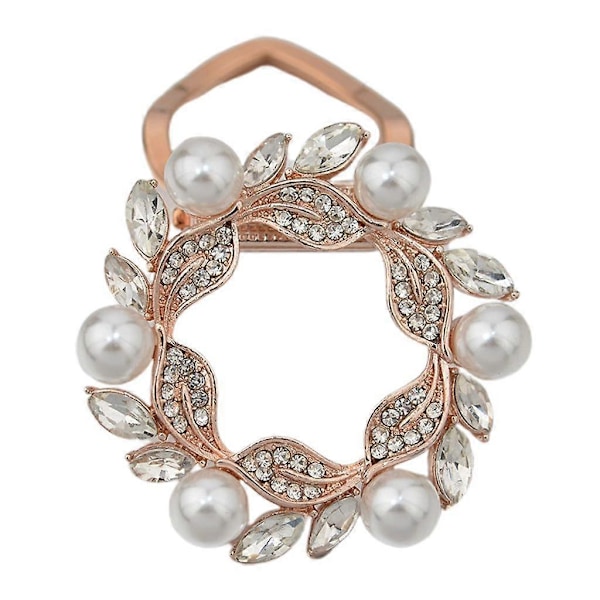 Bling Pärlor Legering Halsduksspänne Strass Chiffong Halsduksklämma Brosch Korsage