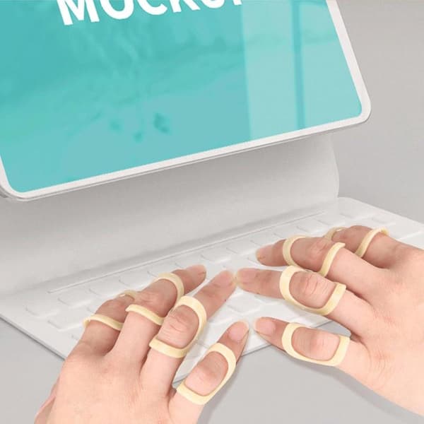 Oval finger splint - 5 pieces for arthritis and trigger finger (sizes 6-10)