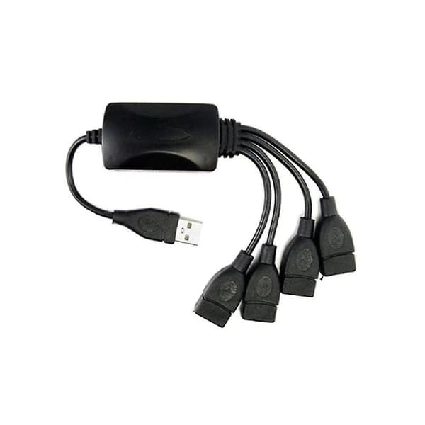 1 Han USB Hub Splitter Forlængerkabel USB 2.0 Udvidelse Datakabel Strømadapter Stikkontakt