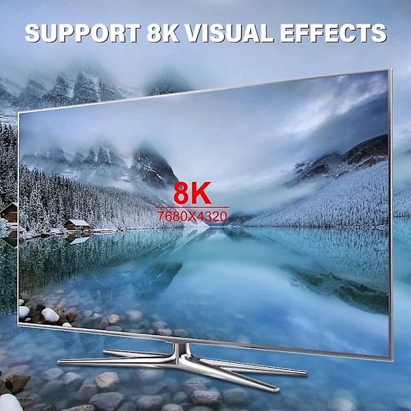 8K 60Hz DisplayPort DP1.4 Hon till Hon Aluminiumlegering Rak Adapter