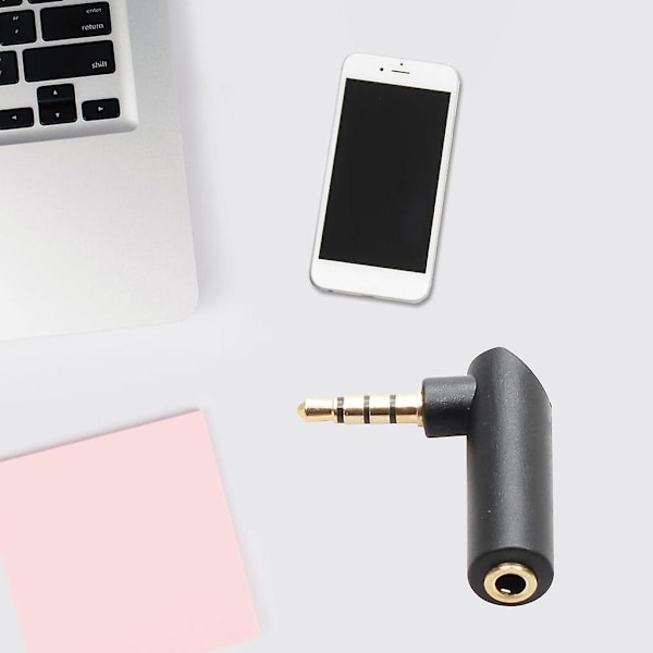 Headset Nettbrett MP3-spillere 3.5mm Vinkel Hann til Hunn Audio Adapter Kobling