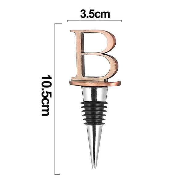 Vinprop med monogram i messing - Genanvendelig vinprop til forsegling