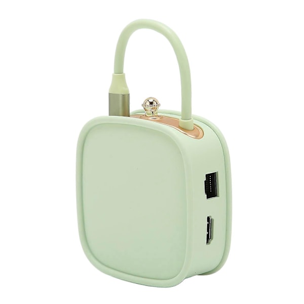 USB C -telakointiasema 10 in 1 PD-pikalataus 4K HD RJ45 -portti Nopea USB C -jakaja kannettavalle tietokoneelle Pöytäkone Matka Vihreä