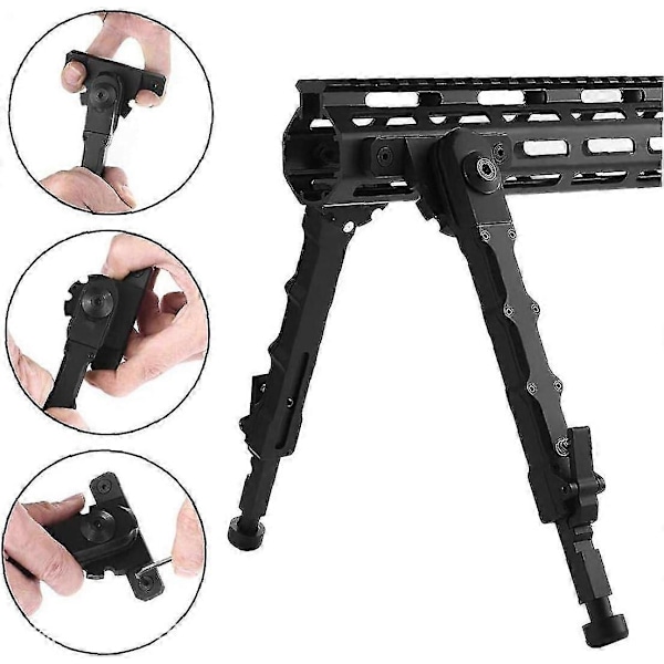 Utomhus Bipod Kamera Justerbar Bipod Aluminiumlegering Snabbkoppling Stabil V9 Bipod För Utomhus Svart Utrustning