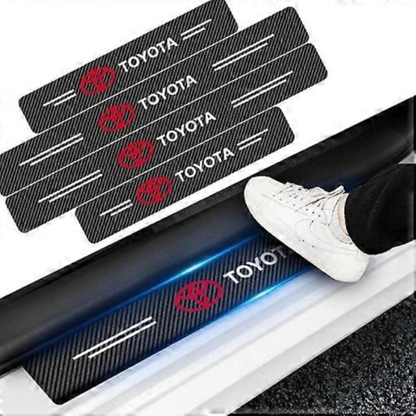 4x Beskyttende Ramme Klistremerker For Toyota Rav4 Corolla Yaris Beskyttelsesfolie