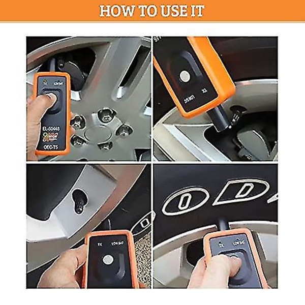 EL50448 TPMS Orange OEC-T5, Opel RDKS Læringsystem EL 50448 Dekktryk Måler, EL-50448 TPMS Sensor Aktivering Tilbakestilling