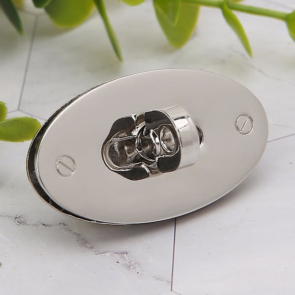 Oval Twist Lås Väska för Case Catch Spänne Spänne För Handväskor Tillbehör DIY Cra