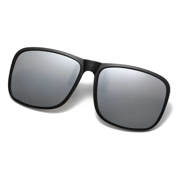 Sammenleggbare solbriller Clip-On Sølv Speilglass