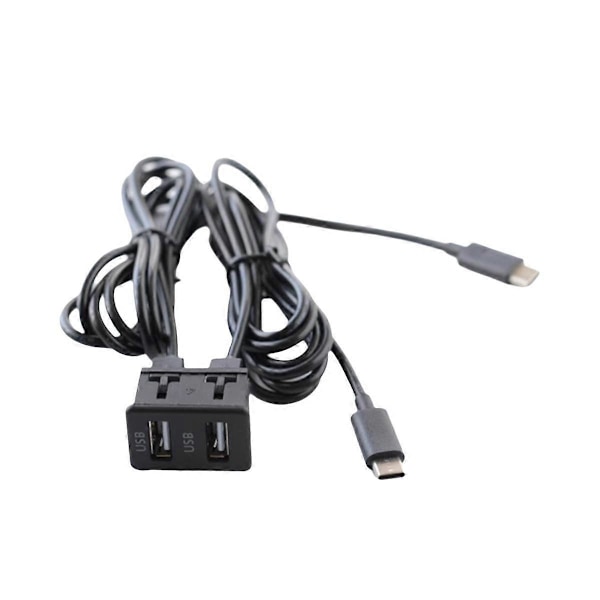 Bil Android Navigation Maskine Dobbelt TYPE-C Indgang til Dobbelt USB Interface Panel Adapter Panel